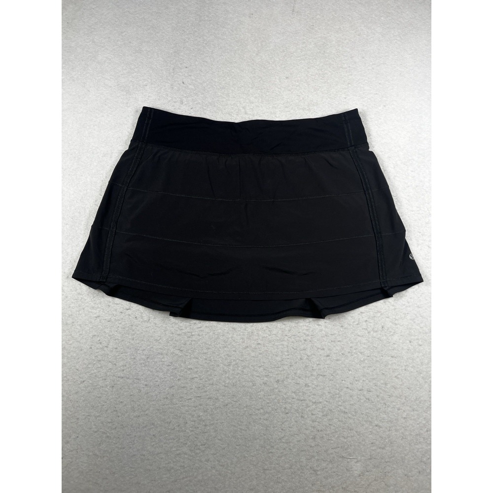 Lululemon Pace Rival Skirt Skort Womens 12 Black